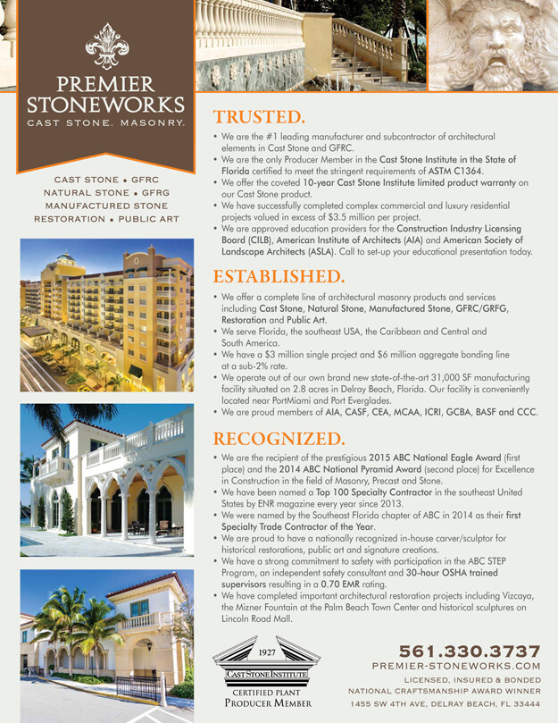 Premier Stoneworks - Trusted. Established. Recognized.