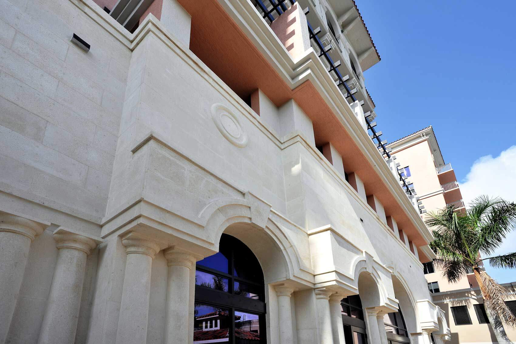 cast stone half columns