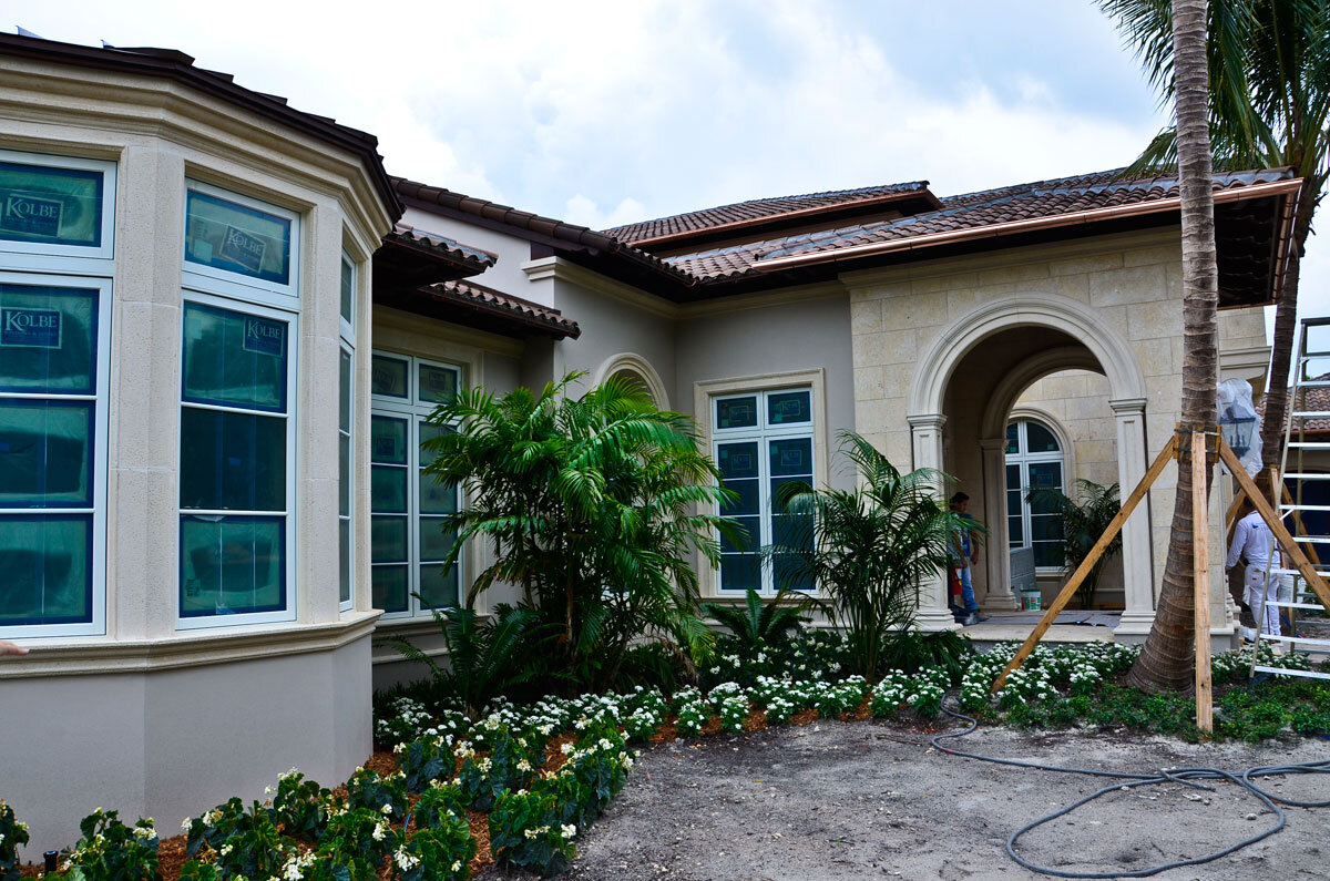 residential cast stone window casing and door casing