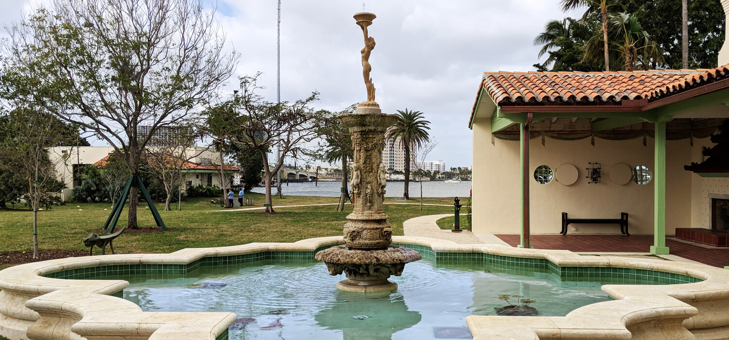 Fountain base and statue restoration