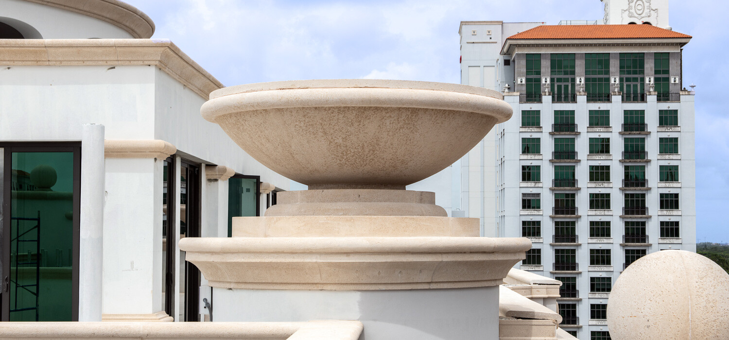 gfrc radius crown 9foot bowl