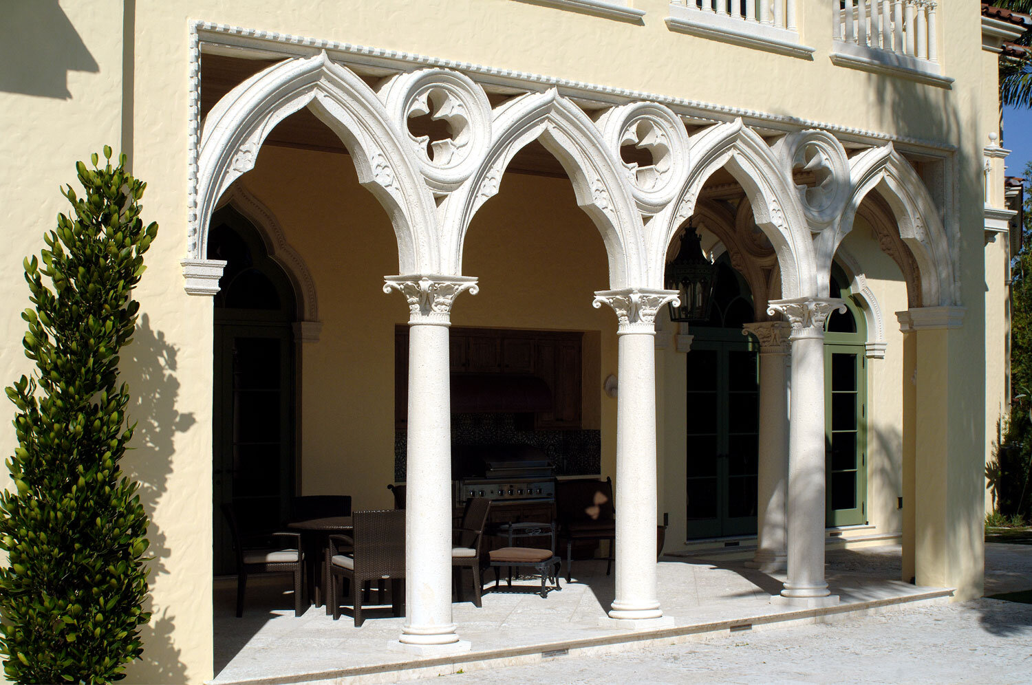 award winning GFRC columns and arches