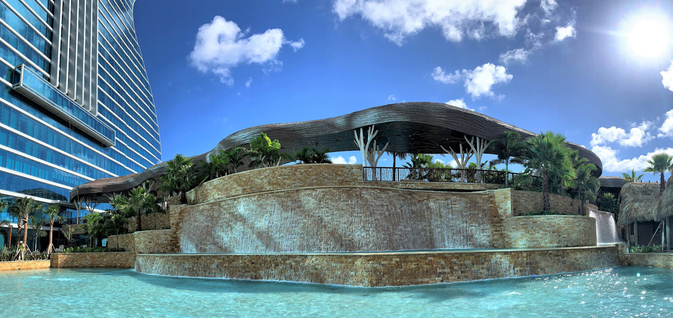 Hard Rock Natural Stone Pool