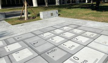 IBM cast stone keyboard